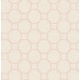 preview thumbnail 1 of 2, Seabrook Designs Adelie Lattice Geometric Unpasted Wallpaper 20.5 in. W x 33 ft. L - Metallic Linen & Petal Pink