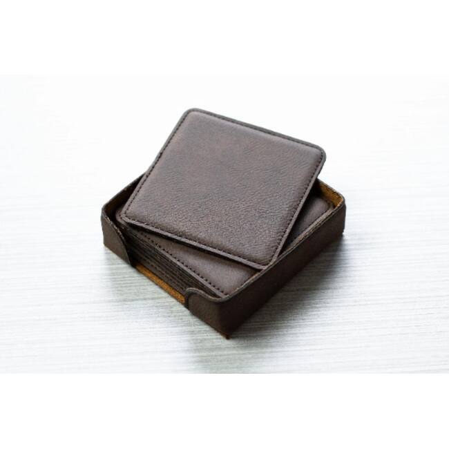 Waving Cat Coaster - Set of 6 - Brown