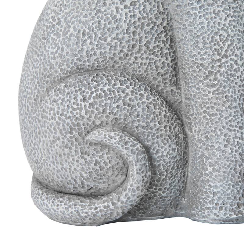 Glitzhome 18.25''H Resin Mother and Baby Elephant Statue