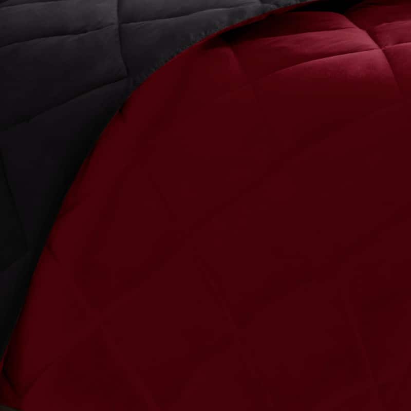 Madison Park Essentials Windsor 3M Scotchgard Diamond Quilting Reversible Down Alternative Comforter Set