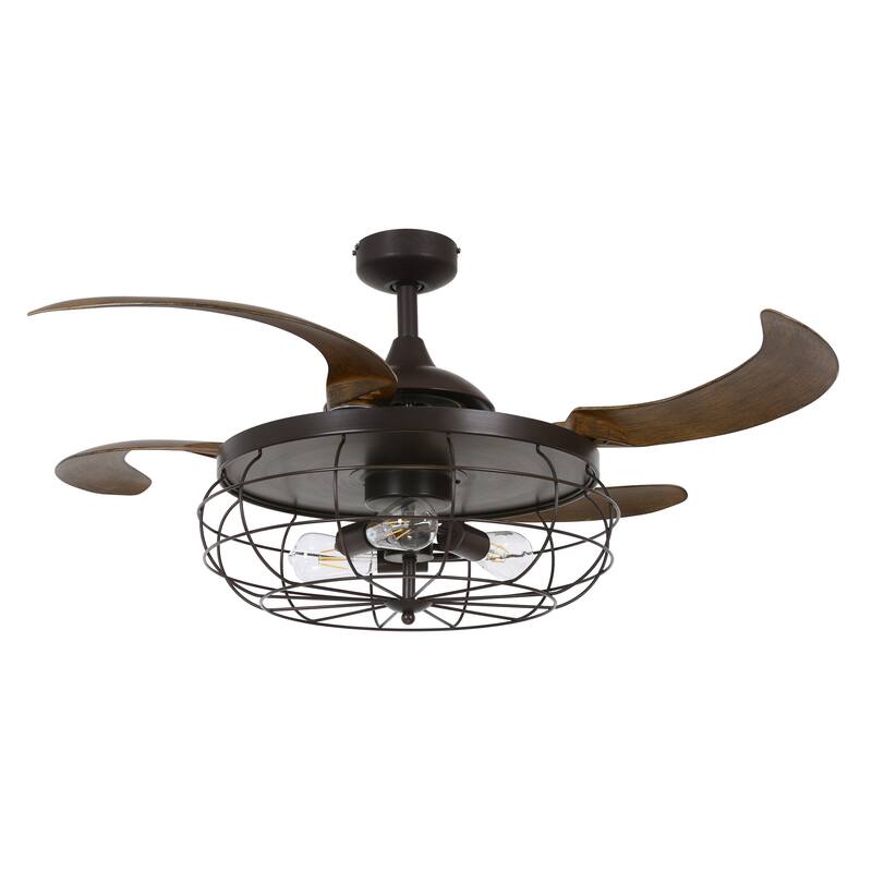 Fanaway Industri Oil Rubbed Bronze and Dark Koa 48-inch Ceiling Fan - Brown