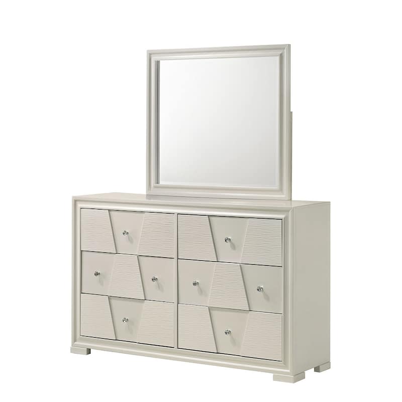 Contemporary White Finish Bedroom Set