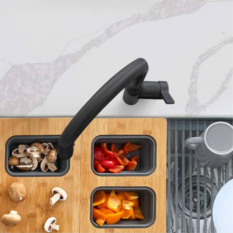STYLISH Kitchen Sink Faucet Single Handle Pull Down Dual Mode in Stainless Steel