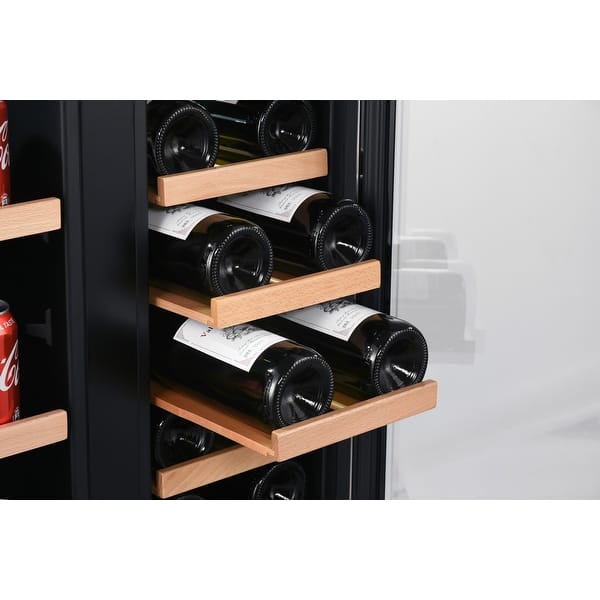 Shop Edgestar Cwb1760fd 24 Wide 17 Bottle Wine And 53 Can Beverage Cooler Stainless Steel Overstock 14270287