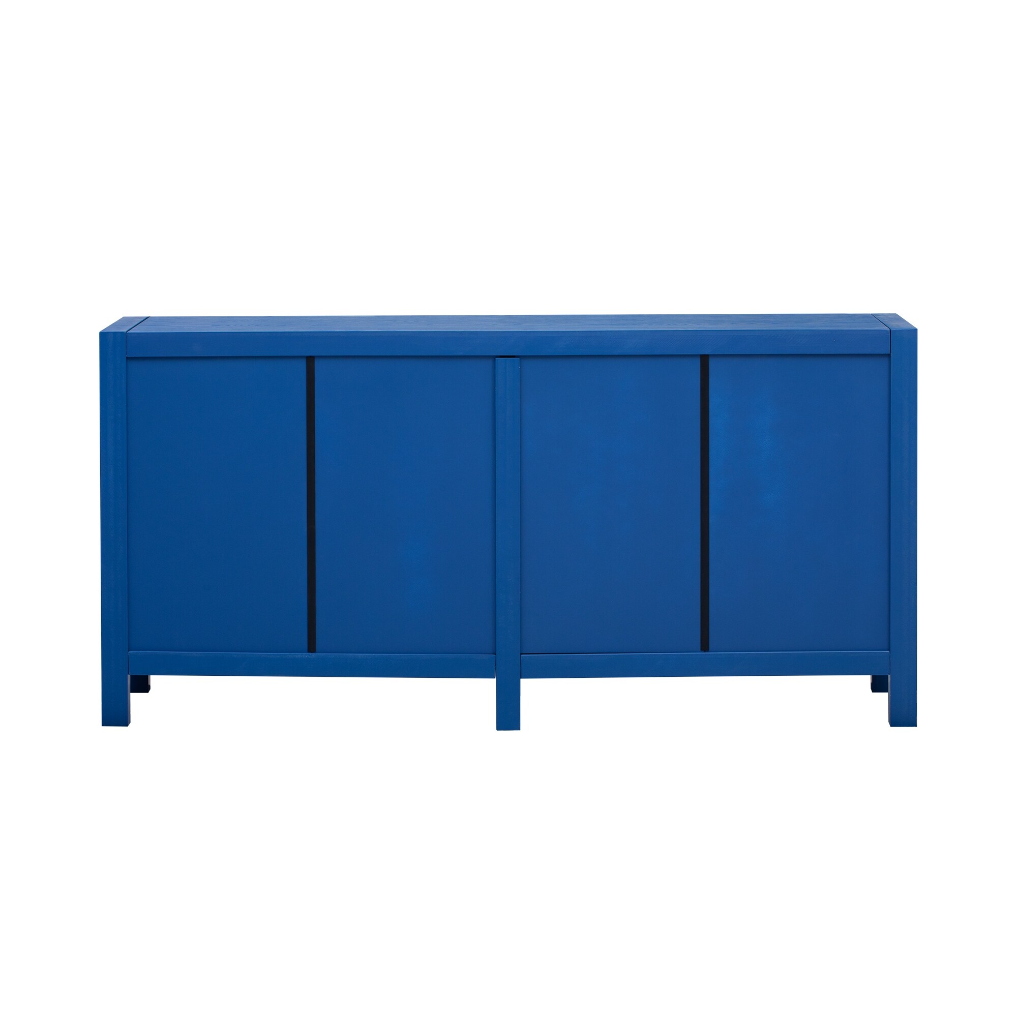 Ash Veneer Cabinet with Radiating Line Pattern Doors, 4-Door