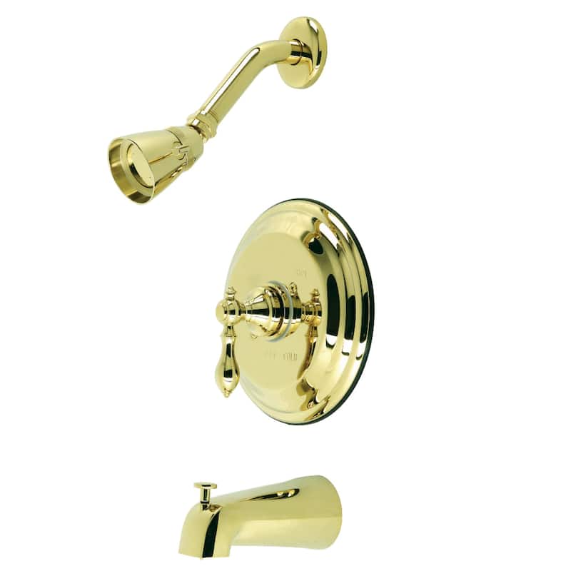 American Classic Single-Handle Tub and Shower Faucet - Polished Brass