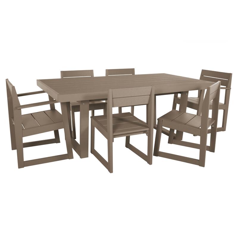Haven Modern 7-Piece Outdoor Dining Set - Cabana Tan