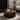 GDFStudio - Wooden Round Coffee Table with Handcrafted Relief Pedestal Base - No Assembly