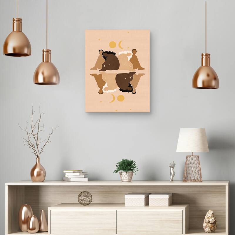 Sisters Nud by Alja Horvat Canvas Art Print