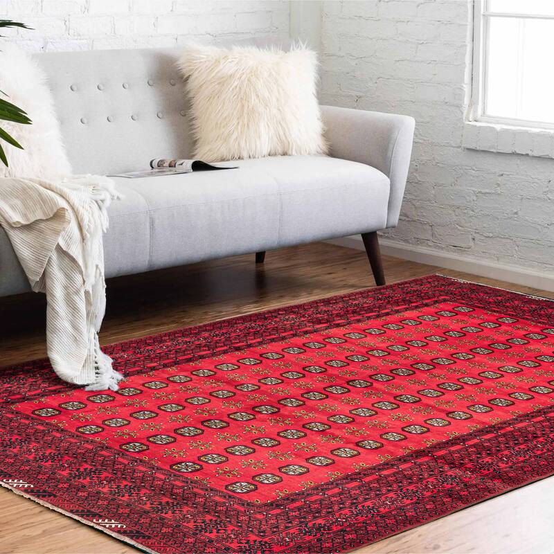 ECARPETGALLERY Hand-knotted Khal Mohammadi Red Wool Rug - 8'2 x 10'9