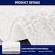 Subrtex Non-slip Bathroom Rug Chenille Soft Striped Plush Bath Mat