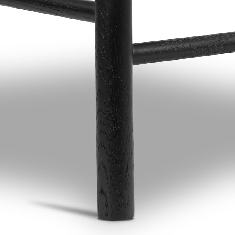 Poly & Bark Hamm Counter Stool - Solid Wood Frame with Woven Rope Seat