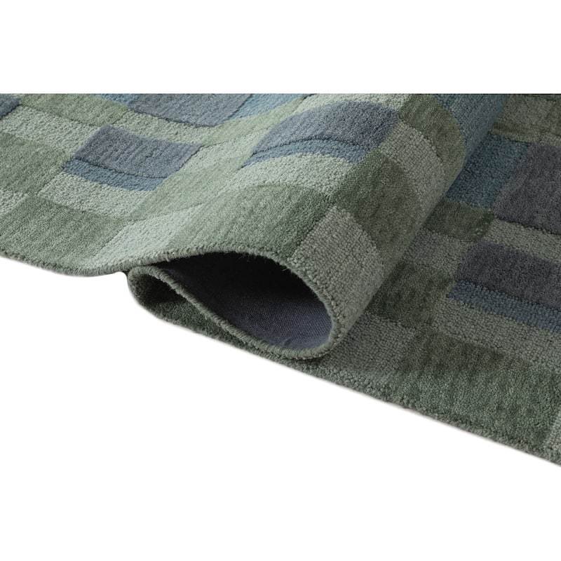 Terra by Obeetee Requiem Gemo Green Rug