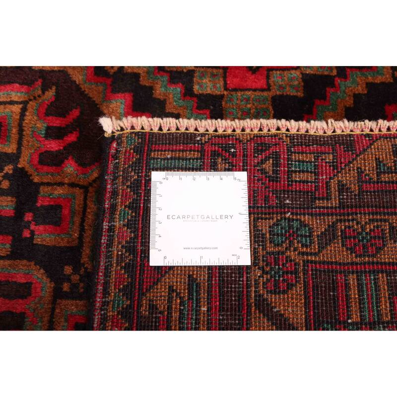 ECARPETGALLERY Hand-knotted Teimani Dark Brown Wool Rug - 3'11 x 6'6