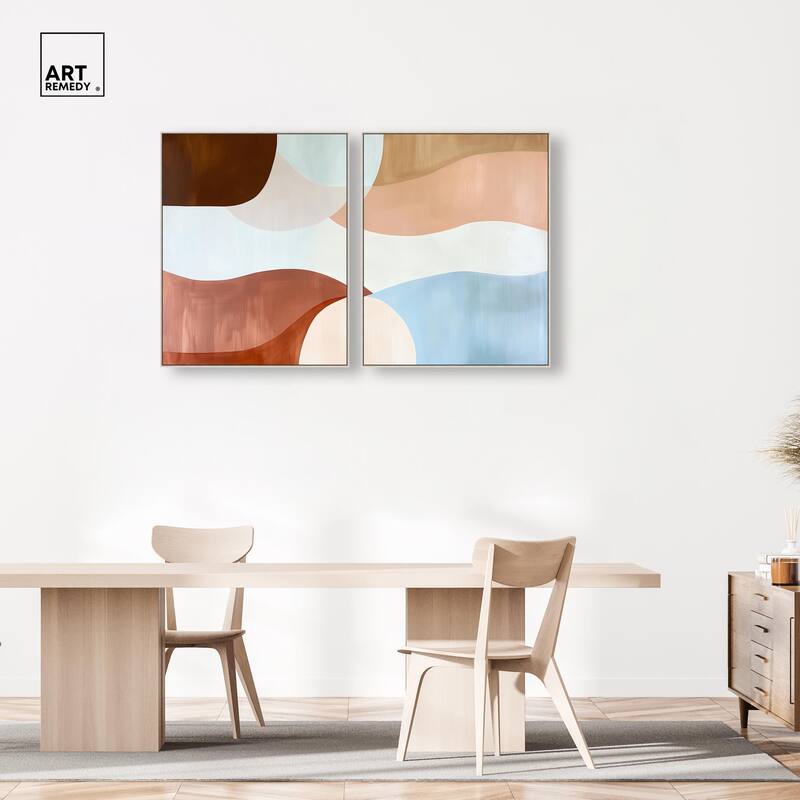 Evolving Shapes I Canvas Set of 2 by Art Remedy