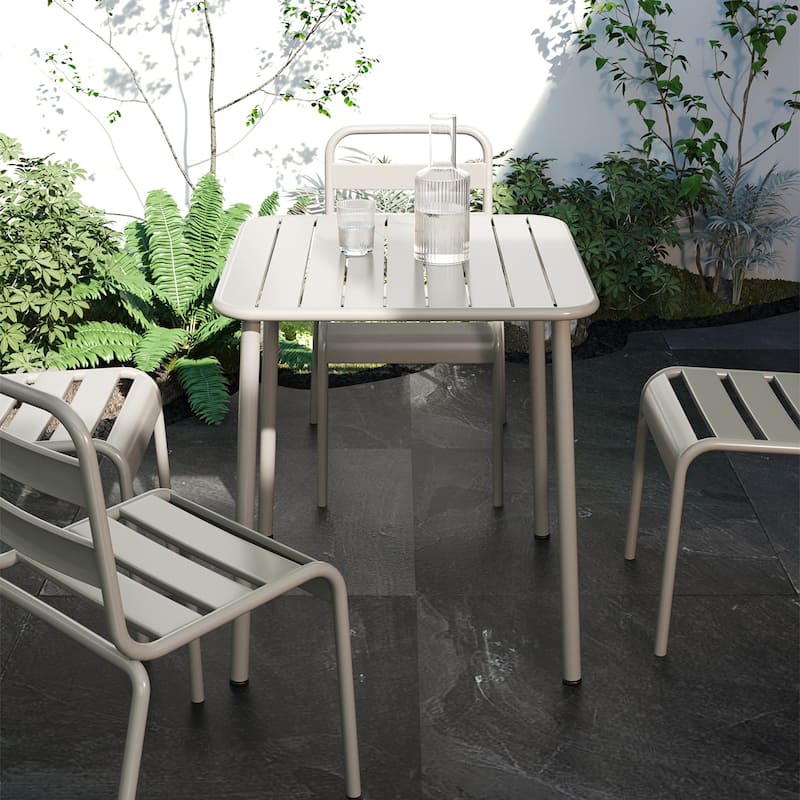 Square Table Outdoor Courtyard Table Villa Open Air Dining Table Waterproof Table Retro Simple Balcony Table Coffee Table