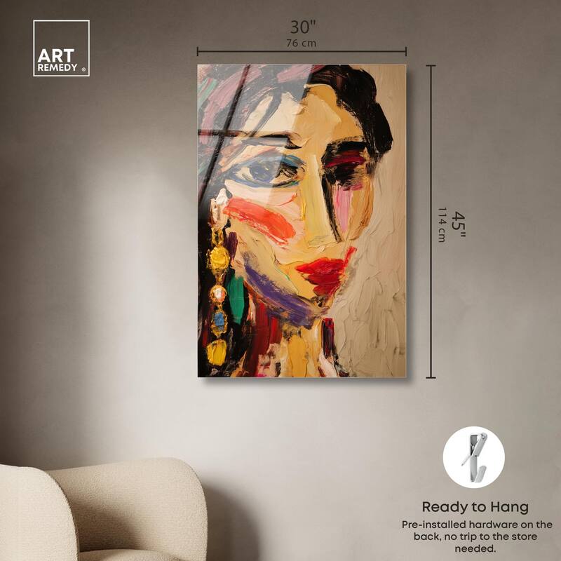 Colorful Expression I Acrylic by Art Remedy, Ready to Hang