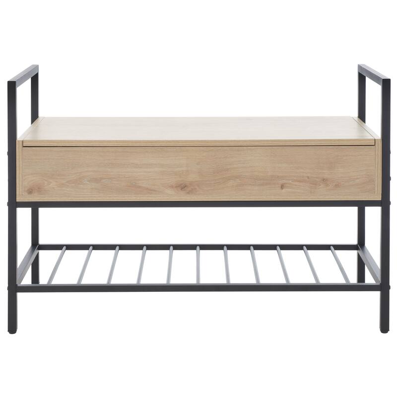 SAFAVIEH Polymnia Storage Bench - 35" W x 16" D x 24" H - 35Wx16Dx24H