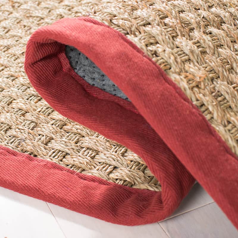 SAFAVIEH Natural Fiber Zymryd Basketweave Seagrass Rug