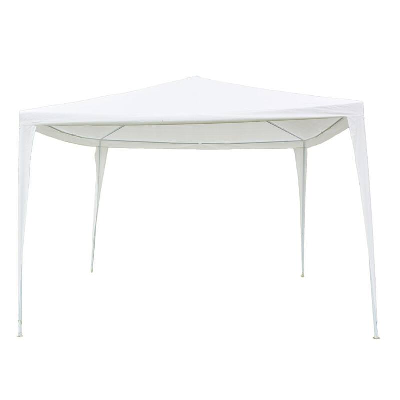 Outdoor Canopy Waterproof Tent with Spiral Tubes White