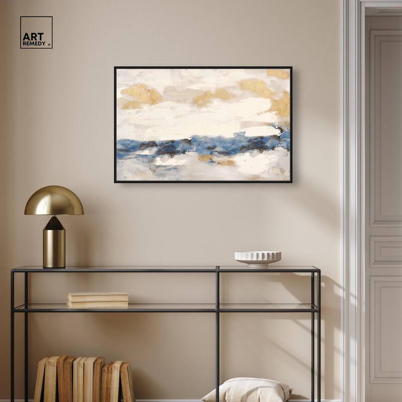 Mountain Mist Canvas Digital Abstract Art by Art Remedy