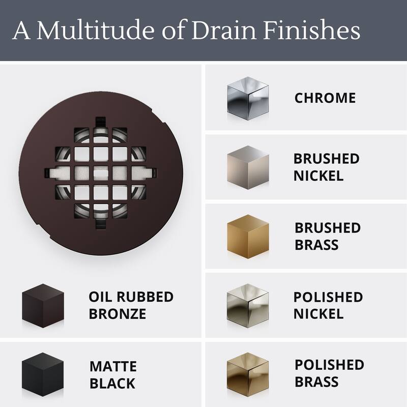 DreamLine DN09X02R SlimLine 2" Round Shower Drain