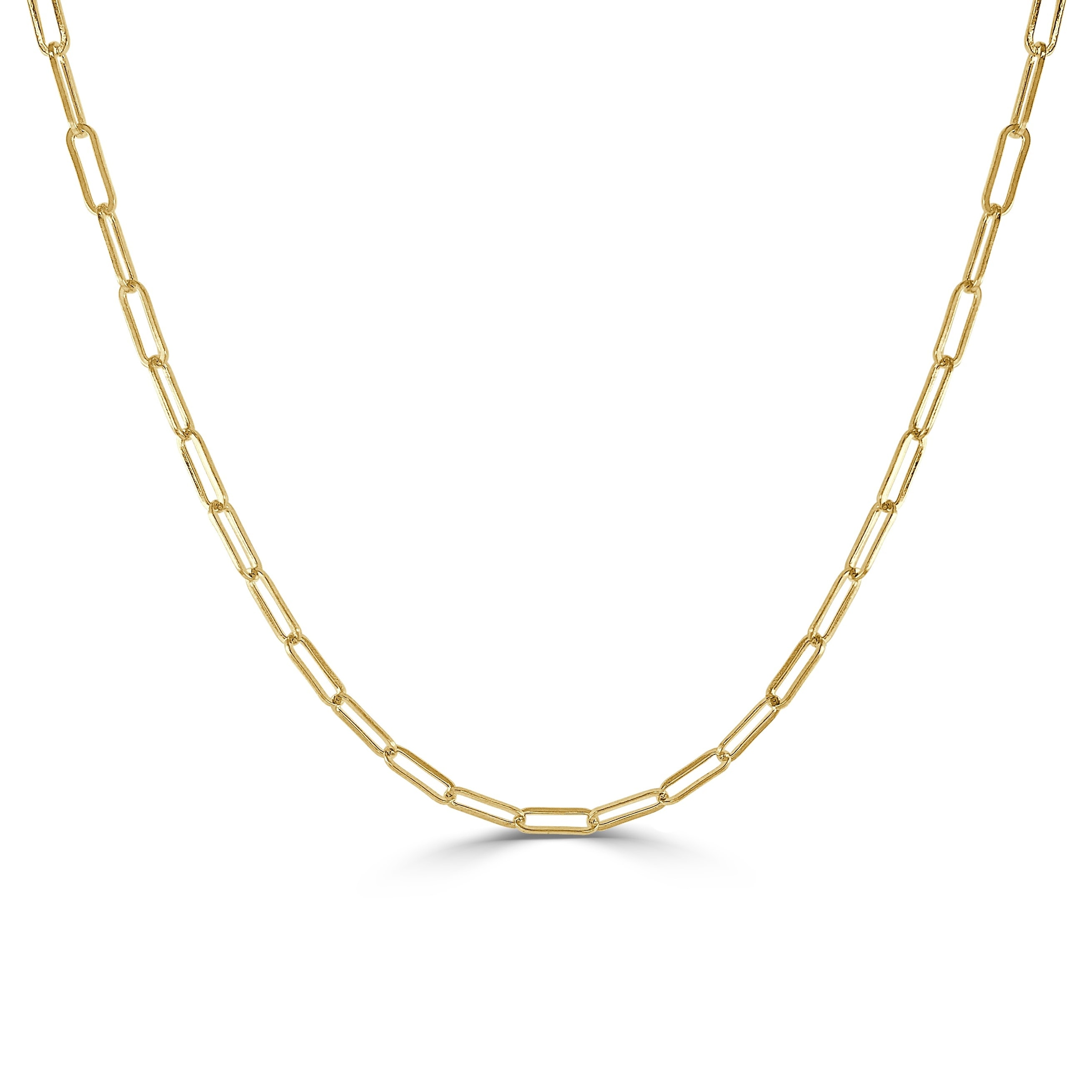 Joelle Collection Gold Link Chain Women's Necklace - 14K Paperclip Link Chain For Her