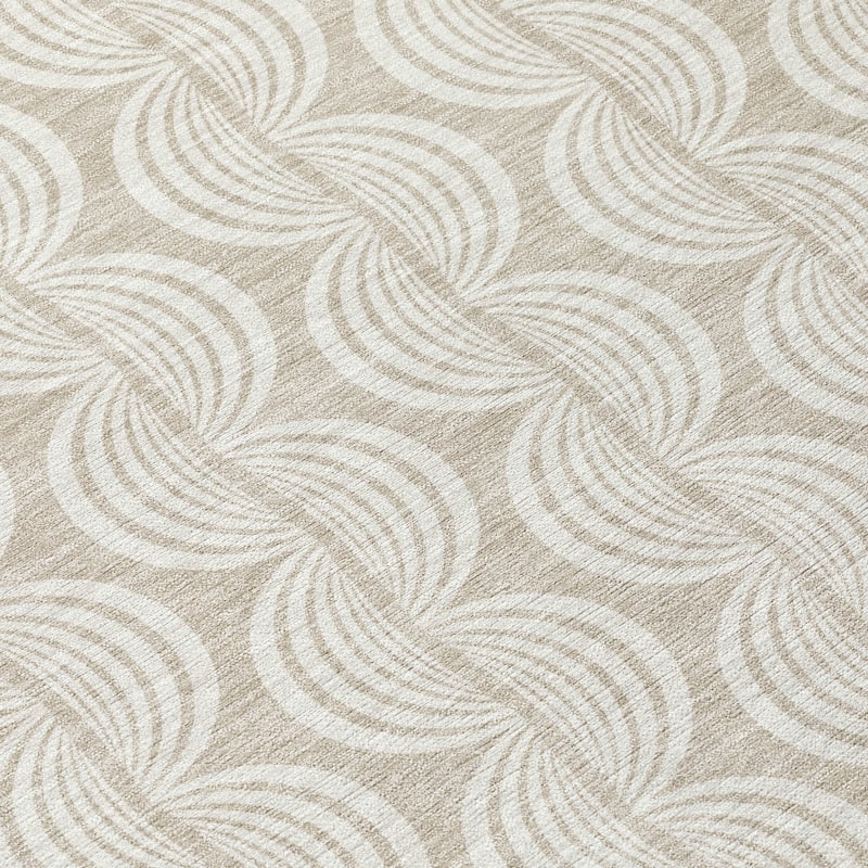 Machine Washable Indoor/ Outdoor Contemporary Chantille Rug