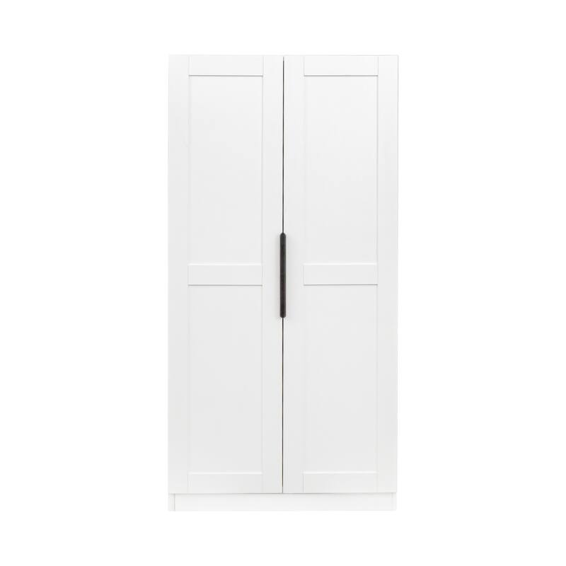 Roomfitters 62.99" Kitchen Pantry Cabinet, Freestanding Buffet Cupboard with Multi-Level Shelves and Doors