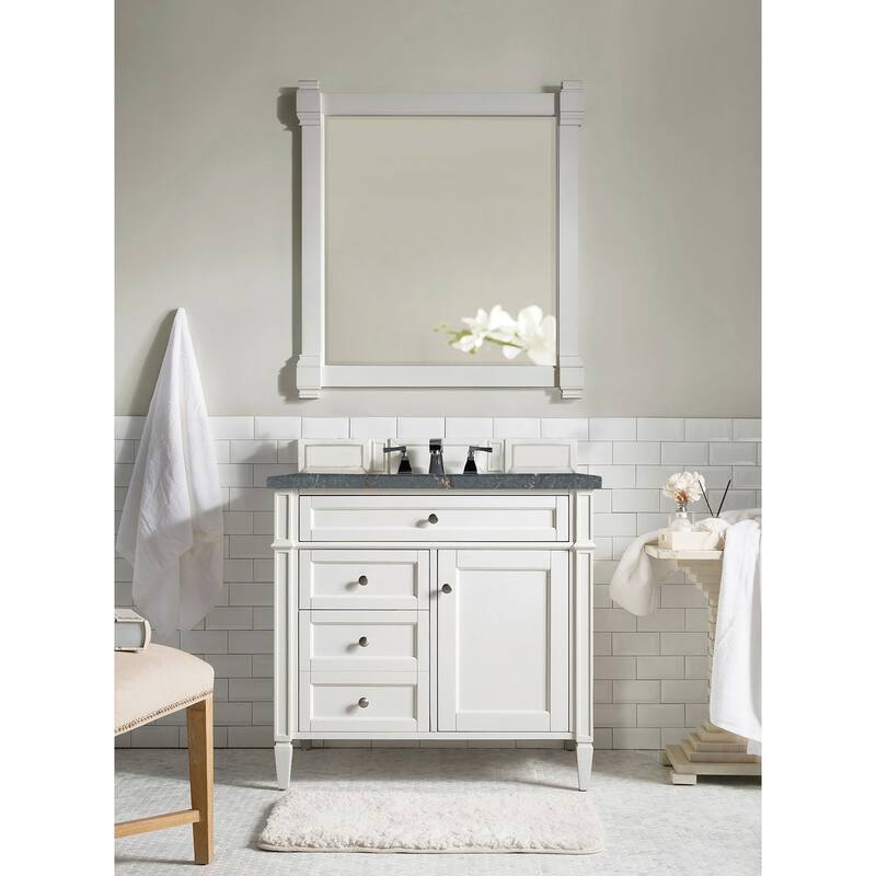 James Martin Vanities 655-V36-3PBL Brittany 36" Free Standing Single