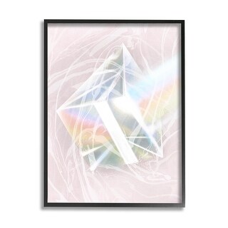 Stupell Pastel Prism Rainbow Reflection Framed Giclee Art by Lil' Rue ...