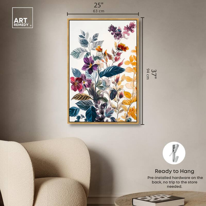 Iris Indigo I Canvas by Art Remedy
