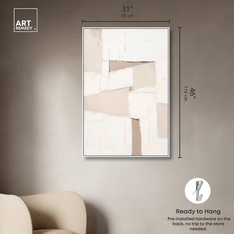 Plastered Planes I Canvas by Art Remedy