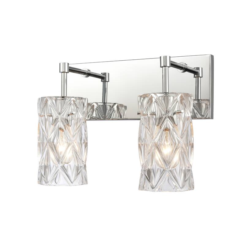 Elk Home Formade Crystal Polished Chrome With Crystal 2 Light Vanity