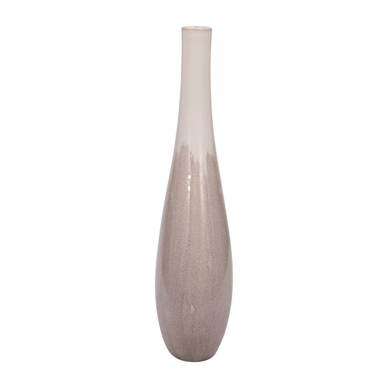 Sagebrook Home Valdiva Stoneware Vase - White, Novelty, Ombre, Elegant Home Accent in Stoneware Color