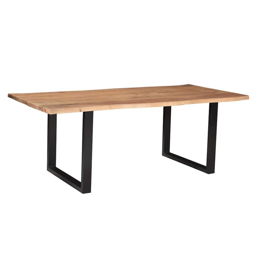 Athea Butterfly light acacia live Edge Dining Table - 96"