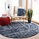 preview thumbnail 9 of 15, SAFAVIEH Adirondack Teresa Vintage Boho Oriental Rug 6' Round - Navy/Silver - Round