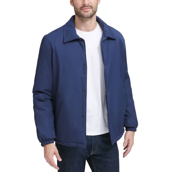 Cole Haan Mens Coaches With Sherpa Fleece Lining Jacket Medium India Ink On Sale Overstock