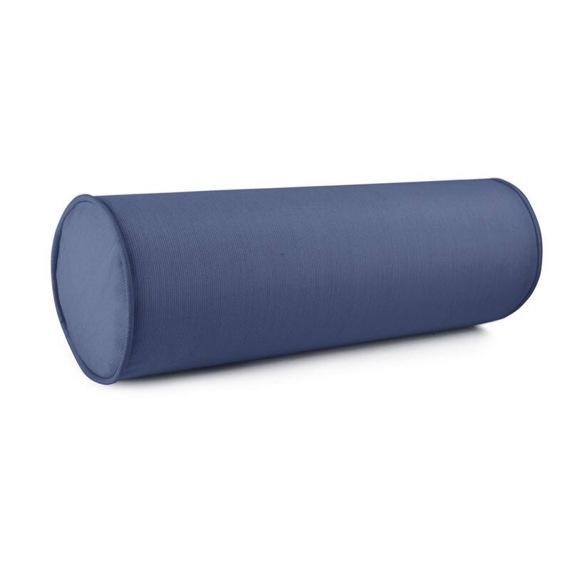 Austin Horn Classics Sunbrella Zippered Neck Roll Bolster (set of 2) - Indigo
