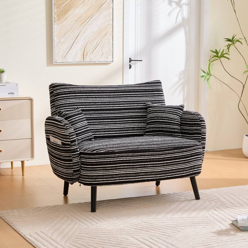 Modern style two seater sofa with ultra comfortable armrests