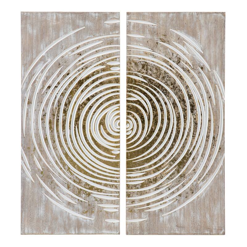 Acanthi Decorative Wall Panels - 2pc Set - Brown