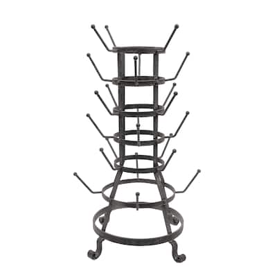 Metal Bottle or Mug Holder with 24 Hooks