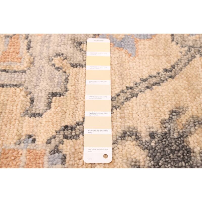 ECARPETGALLERY Hand-knotted Jules Serapi Khaki Wool Rug - 9'0 x 12'2