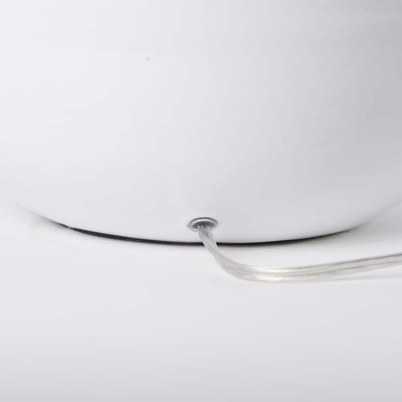 Mehdi Cream Ceramic w/Cream Fabric Shade Table Lamp