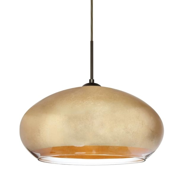 Besa Lighting 1jt 4345gf Brio 1 Light Pendant With Gold Foil Shade Besa Lighting 1jt 4345gf Brio 1 Light Pendant With Gold Foil Shade