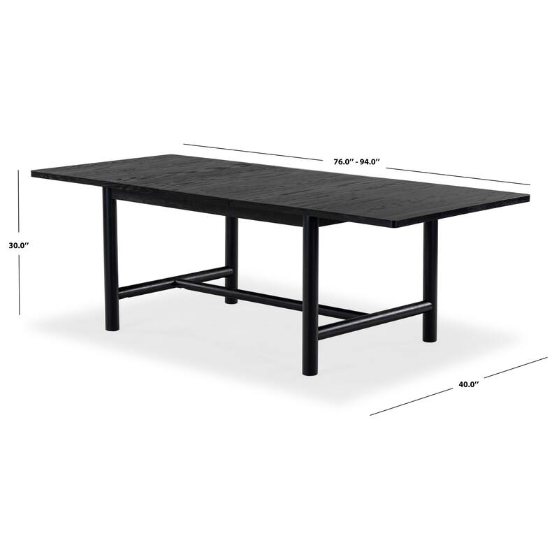 SAFAVIEH Couture Jaylessa Wood Extendable Dining Table - 94"W x 40"D x 30"H