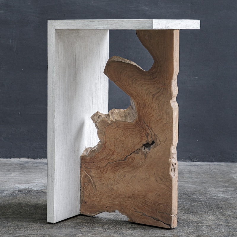 Uttermost Intersect Modern Accent Table - 11.75"W x 24"H x 13.75"D