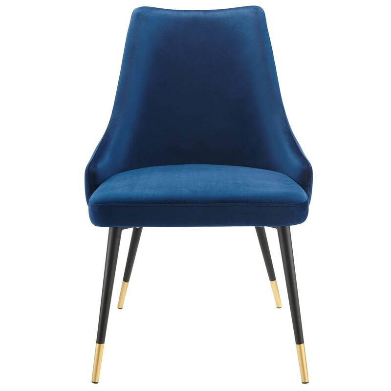 Modway Adorn Dining Side Chair Performance Velvet in Navy, Set of 2