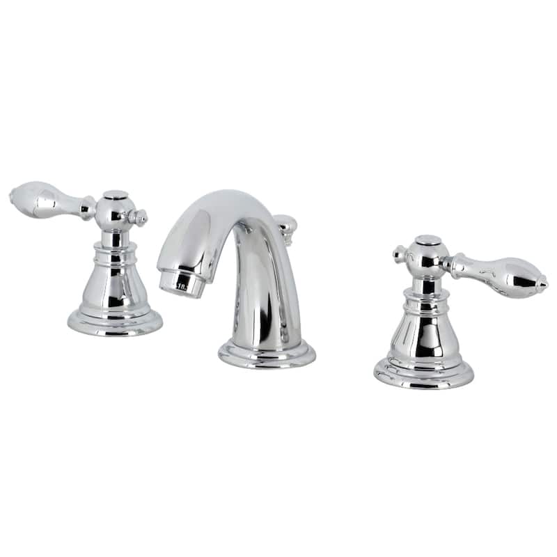 Kingston Brass American Classic Deck Mount Widespread Bathroom Faucet - Polished Chrome