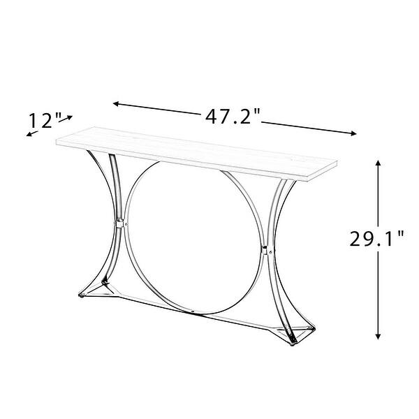 Contemporary Console Table with Metal Base Bed Bath & Beyond 35895158